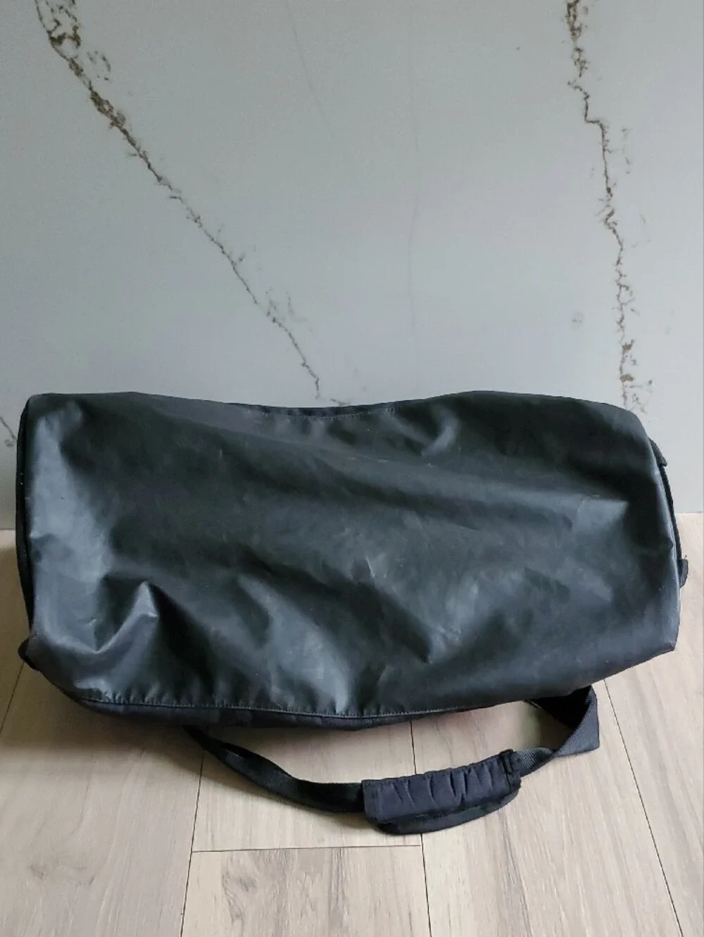 Nike‎ Black Duffel Bag with White Swoosh
